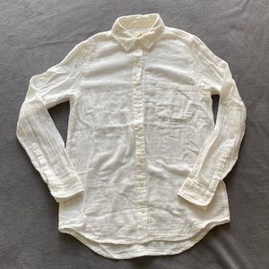 Marine Layer Double Cloth Button up Blouse White XS